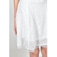 thumbnail image 5 of Vestido corto de lentejuela Roman Fashion /Juvenil, 7099 (Blanco) blanco CH, 5 of 5