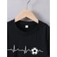 thumbnail image 3 of Casual Comfy Boys' Summer Top - Football Print Short Sleeve Crew Neck T-shirt - Cute tee Gift, 3 of 5