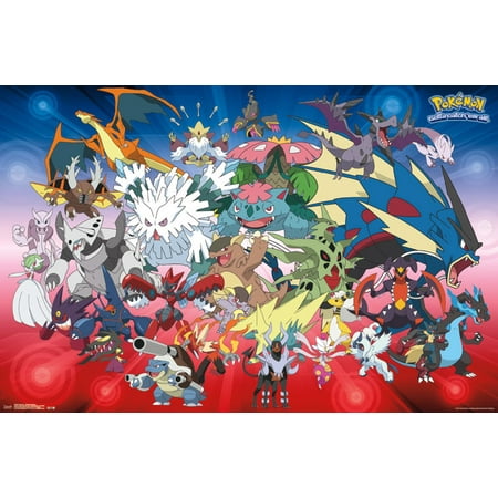 Trends International Pokemon Mega Evolutions Wall Poster 22.375" x 34"