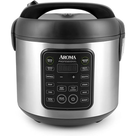 

Aroma Housewares ARC-994SB Rice & Grain Cooker Slow Cook Steam Oatmeal Risotto 8-cup cooked/4-cup uncooked/2Qt Stainless Steel-20 cup cooked / 10 cup uncooked