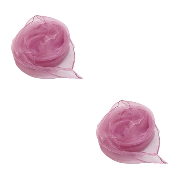 Bufandas cuadradas Qarigey Pañuelo De gasa para niños De jardín De infantes Rosa carne 60*60cm 2piezas