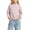 Pink, variant on Girls Mock Turtleneck Long Sleeve Top Girls Winter Undershirt Soft Stretchy Basic Layering Tee Top,Size 3-15