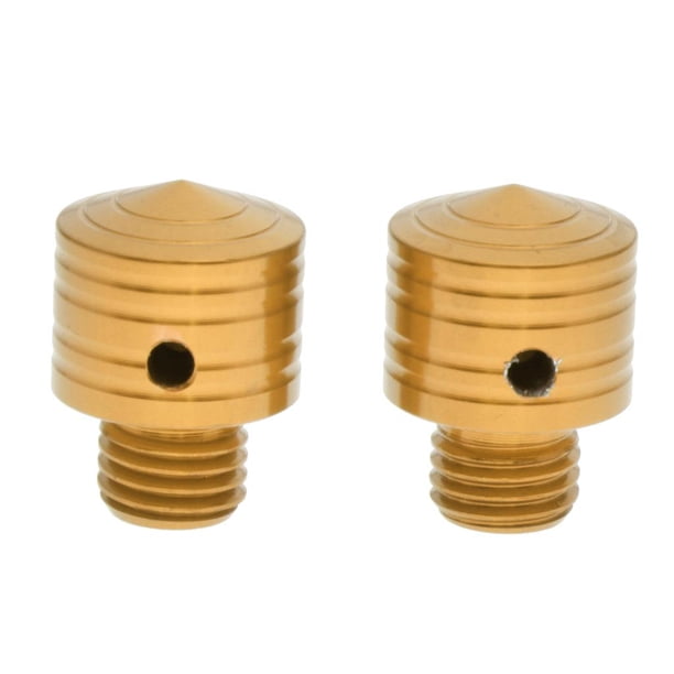 2 tornillos de pernos de espejo lateral de motocicleta dorados para Oro Cola Adaptadores para espejos de motocicleta