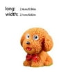 thumbnail image 2 of Toystoory Decoraciones Perro Teddy Resina Miniaturas Adornos Estatua Cachorro Paisaje Micro Dormitorio Animal Fabricación Creativa Artesanía Naranja, 2 of 6