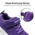 thumbnail image 3 of DREAM PAIRS Kids Boys Girls Fashion Sneakers Running Shoes Knit Athletic Shoes KD18001K PURPLE Size 9, 3 of 7