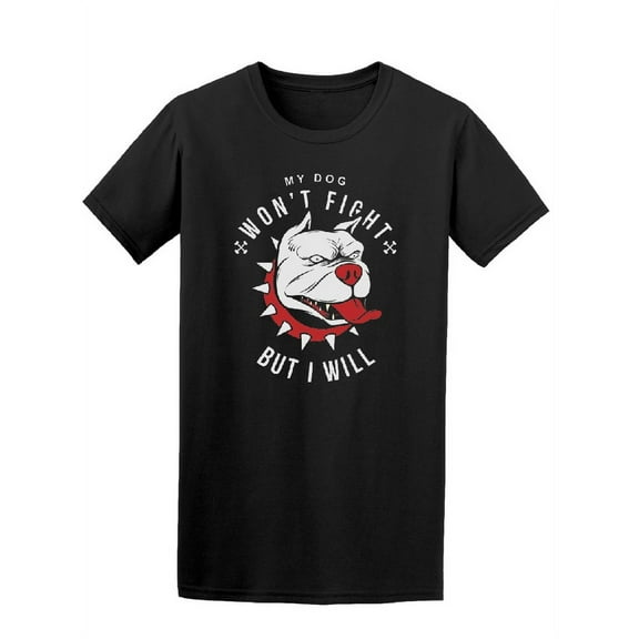 Tough And Angry Pitbull Graphic T-Shirt Men -Image by Shutterstock, Male XX-Large