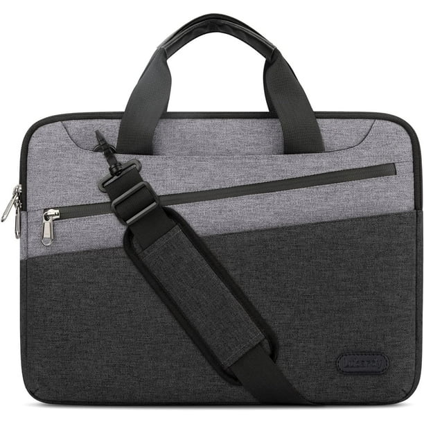 Sacoche / Sac pochette pour PC ordinateur portable 13 pouces noire -  Malette de voyage/affaires Notebook avec poches de rangement - Laptop Bag  (Apple