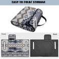 thumbnail image 5 of COEQINE Golf Cart Seat Cover Blanket Towel Accessories, Portable Foldable Design with Carry Handle, Universal Fit for EZGO/Yamaha/Club Car with 4 Pockets, American Tribal Geometric Blue, 5 of 8