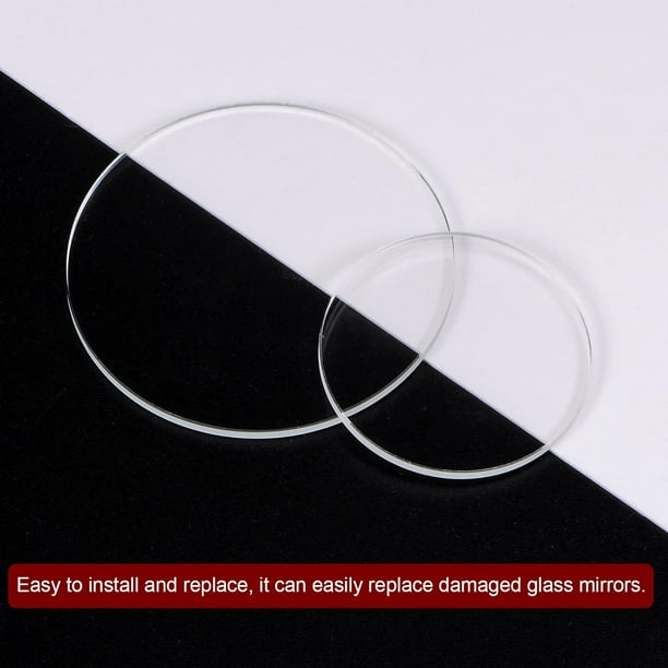 Verre De Montre Saphir Uxcell – Lentille De Rechange Ronde, Diamètre 38mm, épaisseur 1.5mm, Transparente Et Robuste