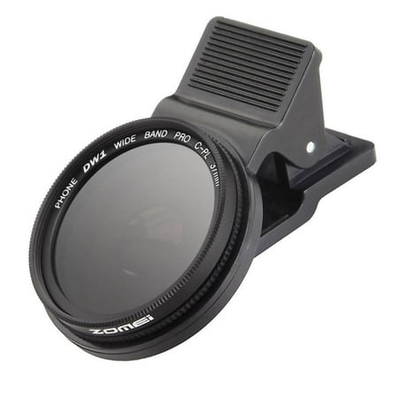 Image of Camera CPL Filter Circular Polarizer Lens Part 37mm Cell Phone Camera CPL Lens Filter with Clip for iPhone Android