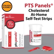 PTS Panels Cholesterol At-Home Self-Test Strips, Cholesterol Testing, 25 Tests, For Use with CardioChek Analyzer (Sold Separately), Fast 45-Second Blood Test for Home Use