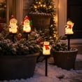 thumbnail image 5 of Solar Christmas Lights Outdoor Featuring Snowman Design with Red Hat and Scarf, Weather-Resistant Outdoor Solar Pathway Lights for Yard and Garden Decoration, Festive Christmas, 5 of 6