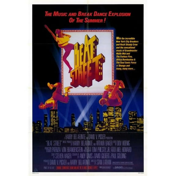 Pop Culture Graphics MOVAF8378 Beat Street Movie Poster Print, 27 x 40