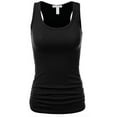 thumbnail image 2 of FDPlus Women's Casual Essential Solid Racerback Tank Top Plus Size, 2 of 3