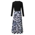 thumbnail image 5 of Halloween TIMIFIS Mode Automnale pour Femmes Femmes Robe Longue à Manches Longues Ample Unie Robes Maxi Décontractées Longues Robe de Cocktail Robe de Fête Robe Trapèze Vintage Robes de Retour à la Maison, 5 of 5