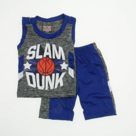 

Pre-owned Victory League Boys Blue | Grey Apparel Sets size: 0-3 Months