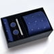 thumbnail image 1 of Cajas de regalo Corbata para hombre Bufanda cuadrada Gemelos Clip de corbata Conjunto de cinco piezas Negocios formales Rayas azules, 1 of 6