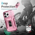 thumbnail image 2 of Funda para GANGXUN iPhone 14 Pro Max - Soporte metálico, Función magnética, Rosa, 2 of 5