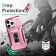 thumbnail image 2 of Funda para GANGXUN iPhone 14 Pro Max - Soporte metálico, Función magnética, Rosa, 2 of 5