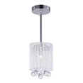 thumbnail image 1 of 1 Abat-Jour Tambour Mini Pendentif avec Finition Chrome, 1 of 3