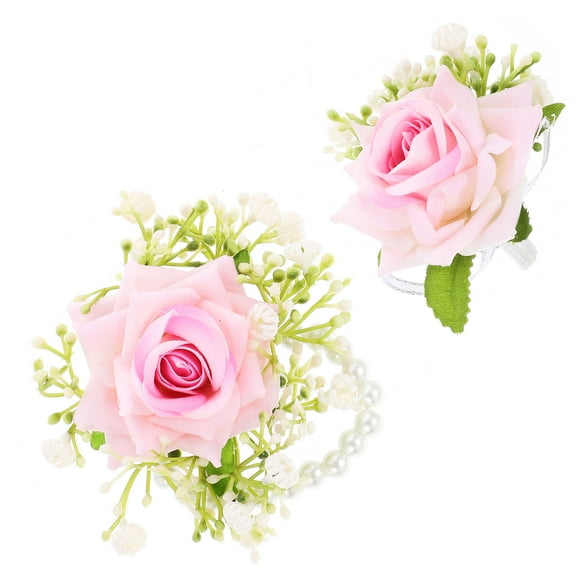 UPGRATOR 1Jgo Accesorio Floral Rosa Con Simulado Para Bodas Y Eventos Especiales