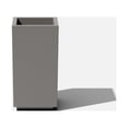 thumbnail image 3 of Veradek Block Series Pedestal Short Plastic Planter - Gray, 3 of 10