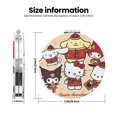 thumbnail image 3 of Qekee Sanrio Print Compact Makeup Mirror Folding Mini Pocket Mirror Portable Hand Mirror Double-Sided 2 x 1x Magnification for Woman Girls-Round Shape, 3 of 9
