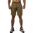 thumbnail image 3 of LELINTA Mens 2-in-1 Sports Shorts Gym Jogging Running Training Sports Wear Boxer Beach Short Pants, Black/ Red/ Khika/ Grey, 3 of 6