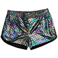 thumbnail image 3 of Mens Workout Shorts Shorts Zipper Pocket Rave Party Rainbow Panda 3 Inch Inseam Blue S, 3 of 3