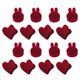 thumbnail image 2 of 16 mini pinzas para el pelo con forma de corazón y cabeza de conejo., 2 of 5