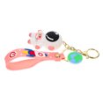 thumbnail image 4 of Porte-clés Pendentif Astronaute en PVC et Alliage Compatible pour Air Tag, 4 of 5