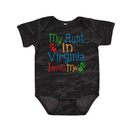 

Inktastic My Aunt in Virginia Loves Me Gift Baby Boy or Baby Girl Bodysuit