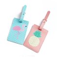 thumbnail image 2 of HONITANO 2Pcs Luggage Tag Baggage Identification Oval Rectangle PVC Travelers Beach Vacation, 2 of 8