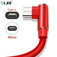 thumbnail image 3 of OLAF 1/2/3m L Shaped Connector Micro USB Charging Cable Nylon Braided Micro USB Cable fast Charging Cord Charger Wire Line white micro-usb 1m, 3 of 6