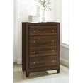 thumbnail image 2 of Coaster Welsley 4-Drawer Rectangular Transitional Wood Chest in Walnut, 2 of 13