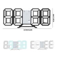 thumbnail image 3 of ODOMY 3D LED Digital Wall Clock & Desk Alarm Clock Living Room Home Decor, 3 of 14