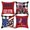 C, variant on 4th of July Decorations Pillow Covers, Hwkond 4PC Pillow Set Independence Day Flag Four Piece Set Peach Skin Velvet Print Living Room Sofa Pillowcase Bedroom Cushion