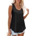 thumbnail image 6 of Eternatastic Womens Tank Tops O-Neck Eyelet Shirts Summer T Shirts Sleeveless Casual Loose Tunic Blouses S-2XL, 6 of 6