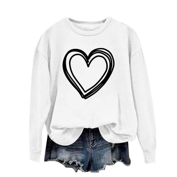 Ltctricy Womens Crewneck Sweatshirts Casual Long Sleeve Loose Pullover Tops Cute Lounge Fashion Comfy Shirts