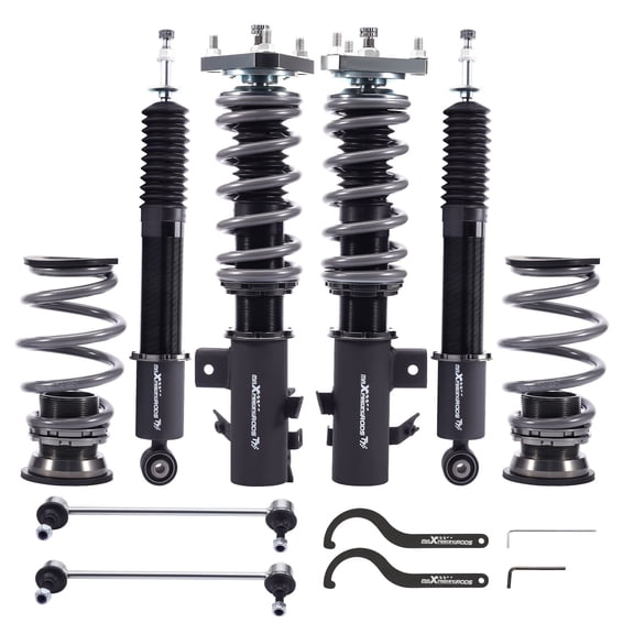 maXpeedingrods Coilover for Honda Civic 2012-2015 FG3 FB2, 24 Levels Damper Adjustable Coilovers Suspension Kit, Height Adjustable Shock Absorber Struts, T7 Upgrade Racing Series Lowering Kit, Black