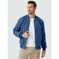 thumbnail image 6 of Bomber Jacket Mens Windproof Casual Windbreaker Softshell Zip Up Fashion Work Dress Winter Coat with Pockets royal blue XXXL, 6 of 9