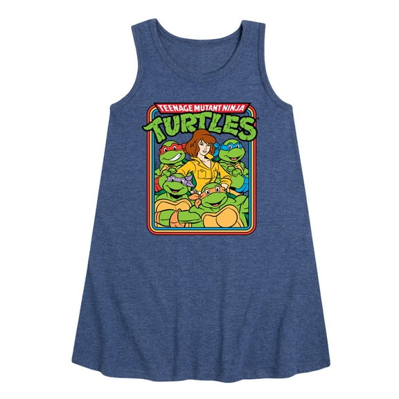 Teenage Mutant Ninja Turtles - Retro Group April - Toddler & Youth Girls A-line Dress