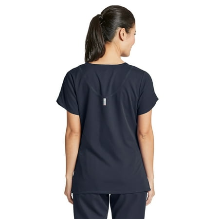 Grey's Active Women's 4 Pocket Knit Side Panel V-Neck Scrub Top - 41423X