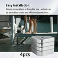 thumbnail image 4 of 4 Pieces Pontoon Corner Cap Aluminum Deck Protector Heavy Duty Rust Resistant for Boat Dock Marine, 4 of 8
