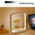 thumbnail image 4 of Fiudx Ofertas Y Liquidación Lámpara De Mesa De Reloj De Arena Con Luz Nocturna De Arena Móvil, Adorno Con Imagen De Arena Con Carga Inalámbrica, Lámpara De Noche Con Control Táctil Para Oficina, Estu, 4 of 7