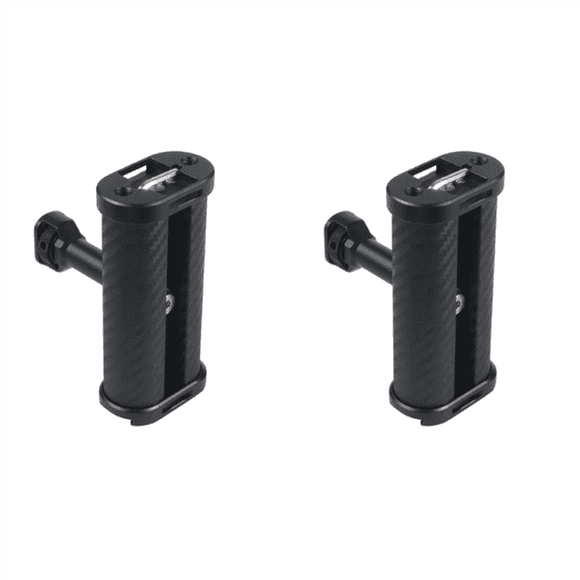2X Mini Side Handle Handgrip with Dual 1/4 Screw Mount for Mirrorless Digital Camera DSLR Camera Cage Built-in Wrench