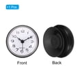thumbnail image 3 of Waterproof Bathroom Shower Clock Mini Round Wall Clocks with Suction Cup, Black, 3 of 7