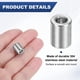 thumbnail image 2 of Uxcell 15PCS M4 Espaciadores de Acero Inoxidable 304 4mm ID x 8mm OD x 10mm L Espaciador Metálico Redondo para Tornillos, 2 of 6