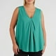 thumbnail image 1 of Body moldeador de verano para mujer, color liso, talla grande, cuello en V, sin mangas, top para mujer, 1 of 7