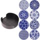 thumbnail image 3 of Insulated Coasters Set for Coffee Table Non-Slip Silicone Heat Insulation .7x9.7x0.3cm 1Set, 3 of 4